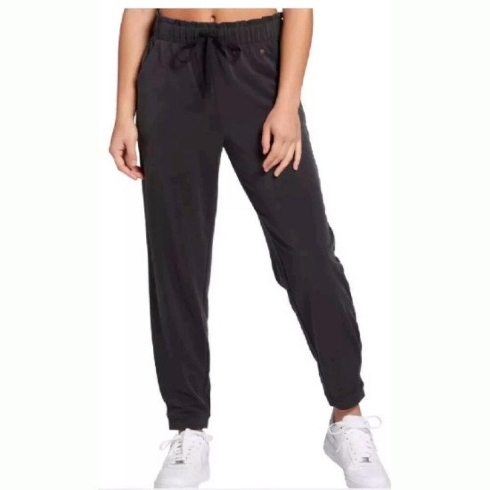 CALIA women's size small S Journey paperbag lounge activewear black jogger pants